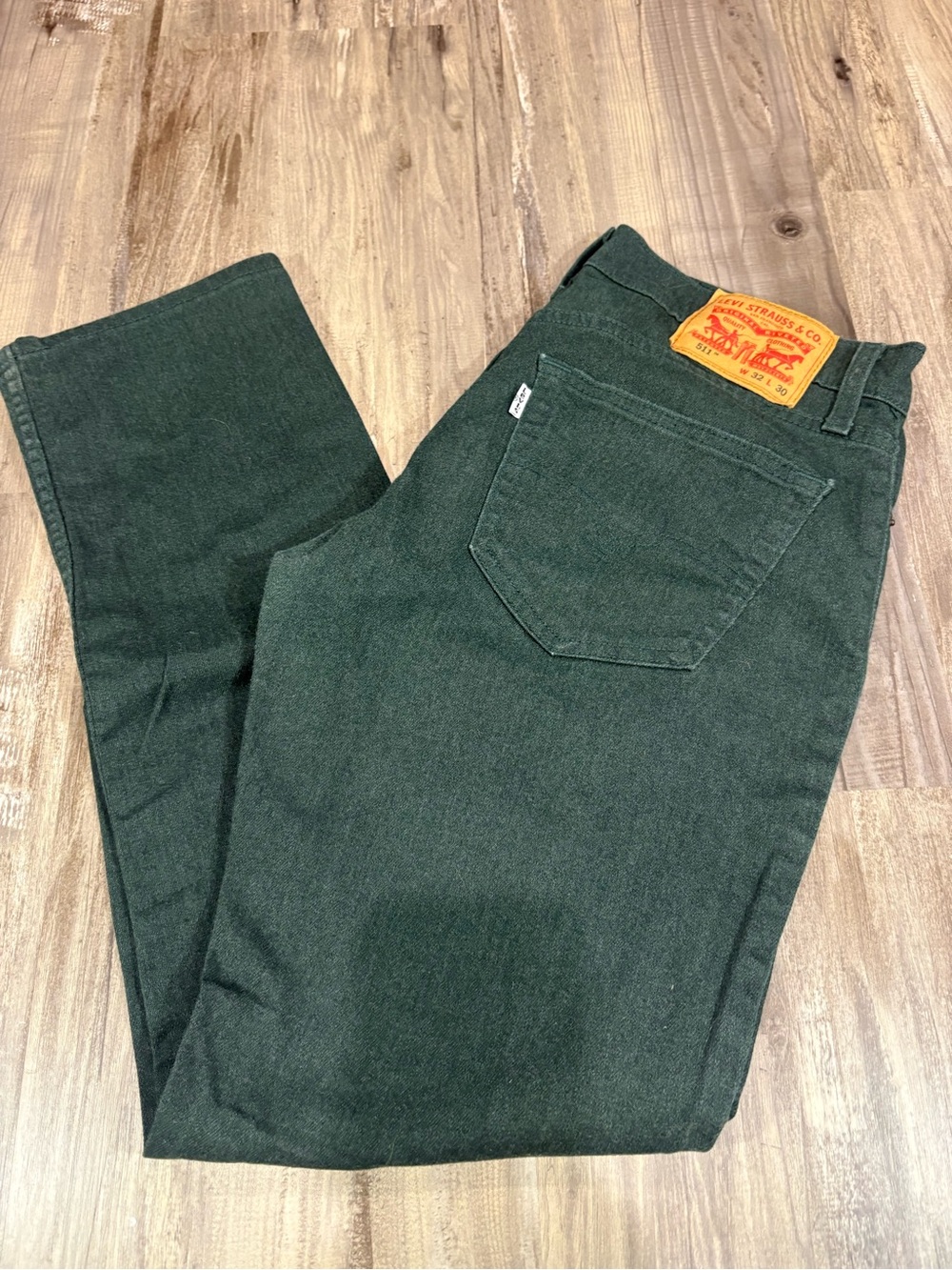 Levi’s 511 Mens Forrest Green Jeans SZ 32X30